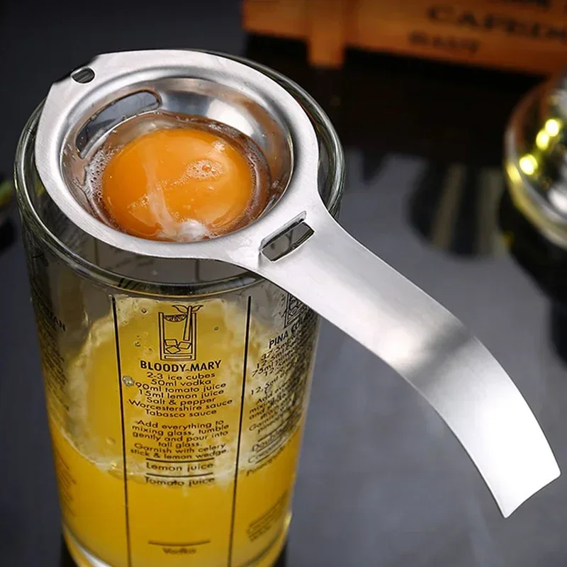 Eggshell Separator Egg Separator Egg Separator Egg Yolk Separator Divider Stainless Steel White Yolk Filter Sieve Baking Cooking Tools Kitchen Accessories