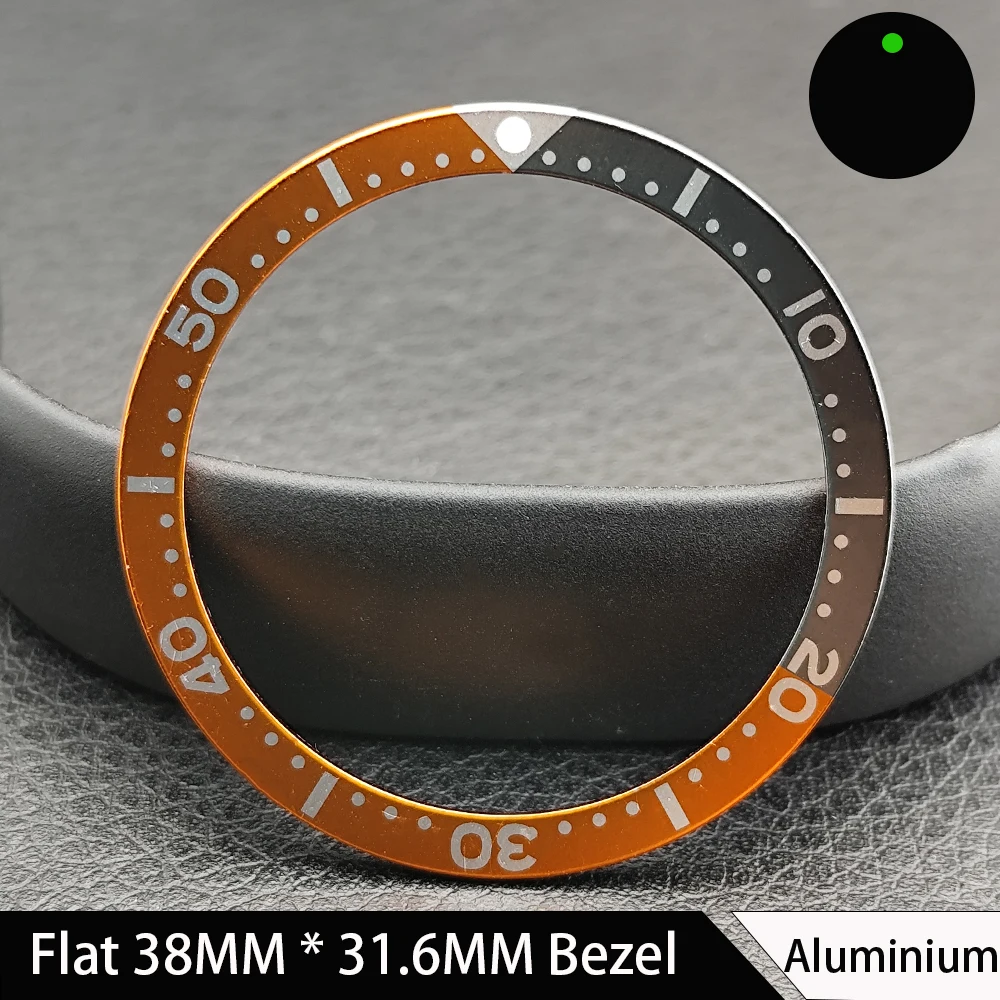Fashionable Flat Aluminum/Ceramic Watch Bezel Insert - Men's 38mm Watch Accessory