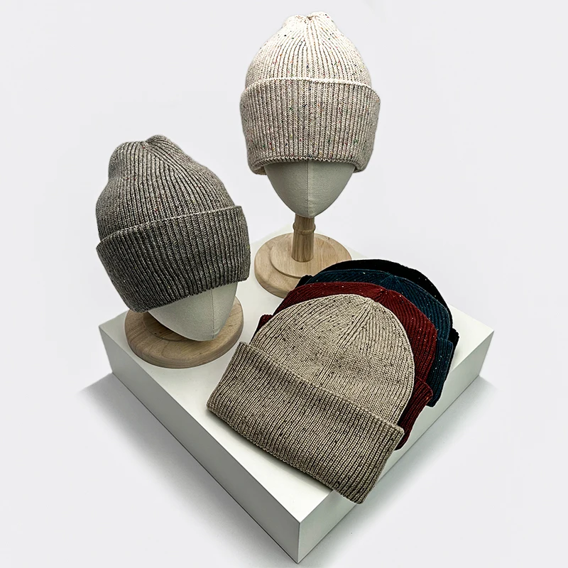 

Warm Fashion Star Point Men Women Knitted Cotton Autumn and Winter Versatile Soft Casual Bucket Hats Outdoors Skiing Sports New