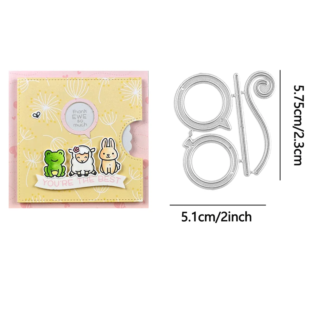 Magischer Iris, gewellte Add-on-Metall-Stanzformen, Prägung, gestanzter Bienenstock für DIY-Kartenherstellung, Scrapbooking, Bastelbedarf – Detail 13