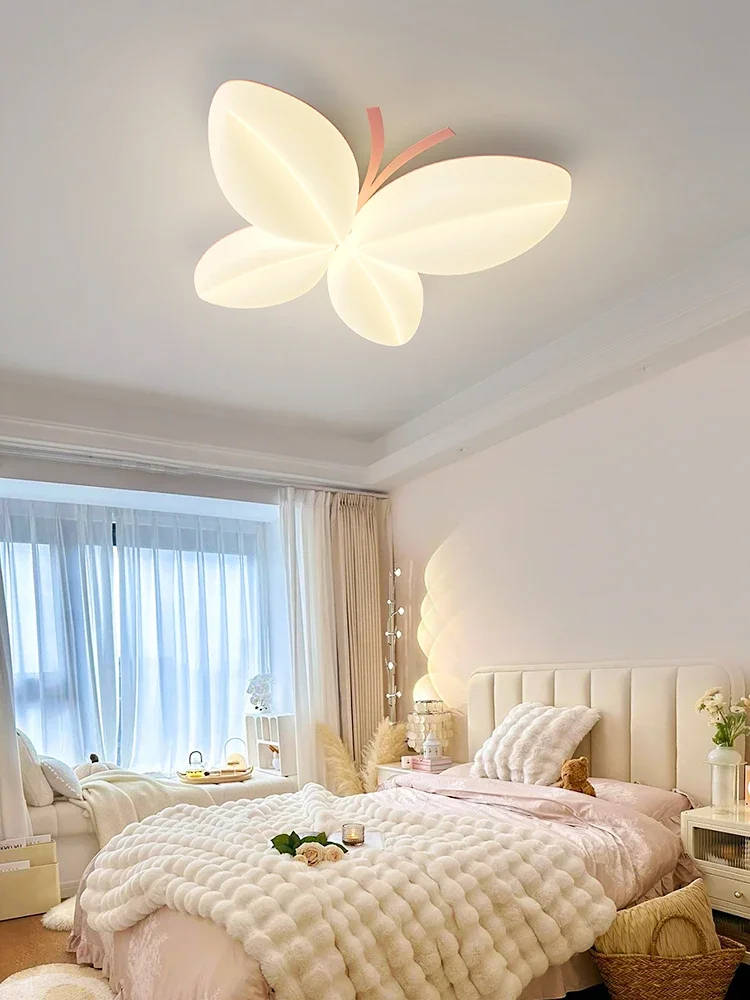 Modern Minimalist Butterfly Ceiling Light for Families Home Decoration Living Room Bedroom Ceiling Lighting LED Remote Dimmable