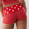 Maemukilabe Sexy Low Rise Pajamas Boy Shorts Pj Bottoms Women Y2k Fold Over Micro Mini Shorts Lounge Sleepwear Yoga Slim Pants