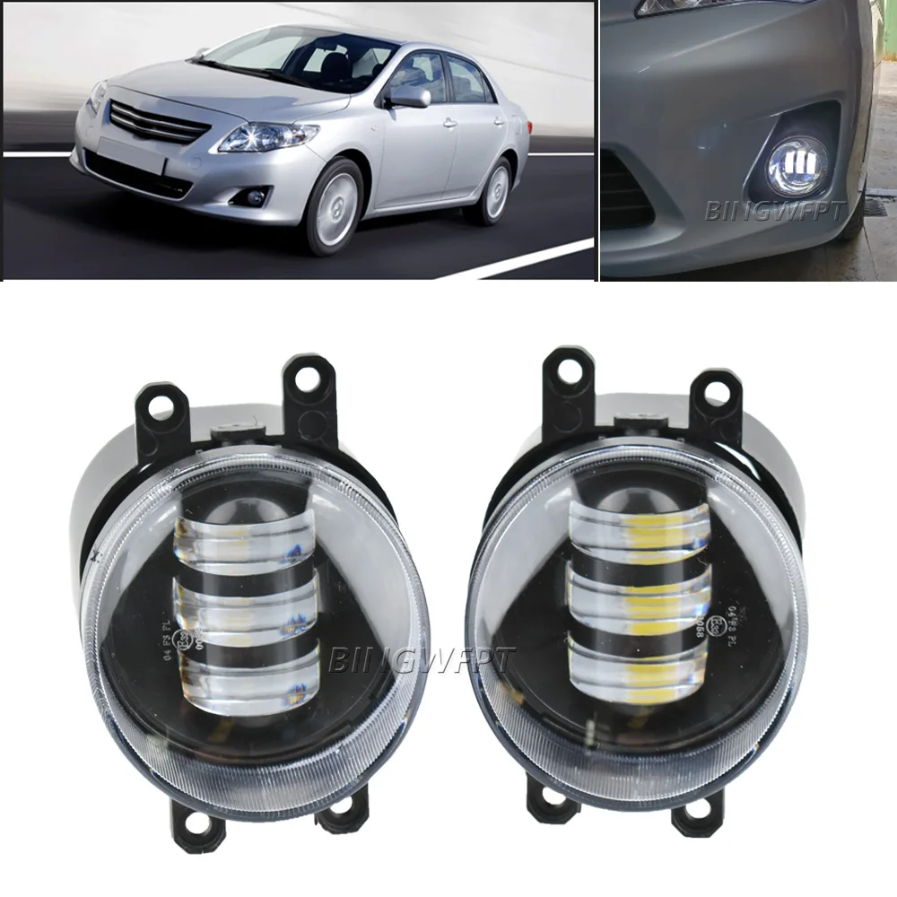 

1Pair High Quality Fog Lights Led Fog Light For Toyota Corolla 2008 2009 2010 Fog Lamp Assembly Headlight Daytime Running Light