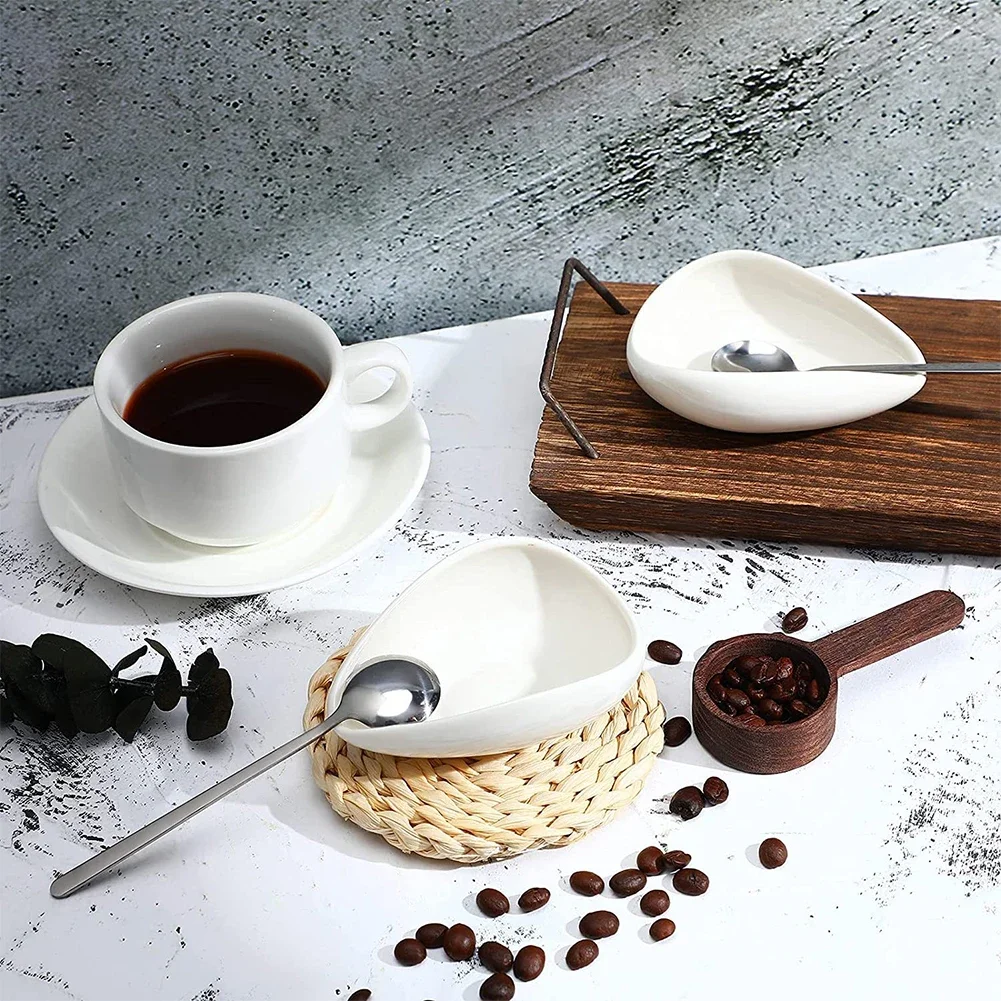 Ceramic Coffee Bean Dosing Cup Spoon Spray Bottle Tea Leaves Barista Set Anti-Static Coffee Bean Spray Measuring Tray Scoops