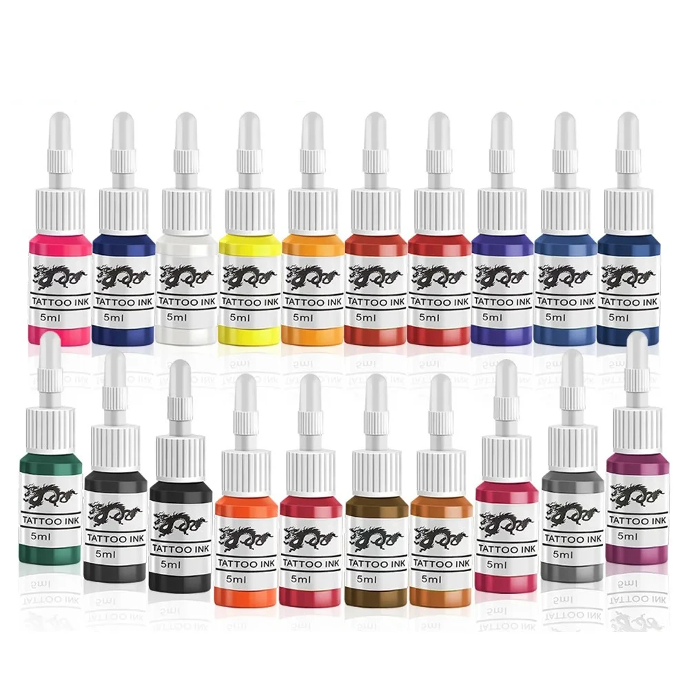 MICEYA 10PCS Colors Professional Tattoo Inks Painting Pigment Semi-Permanent Tattoo Paints Supplies Body Beauty Makeup Tools