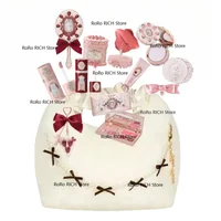 Flower Knows Strawberry Cupid Collection Makeup Set Sweetheart Gift Set Lip Mud Liquid Blush Face Palette All In One Make Up Kit 1
