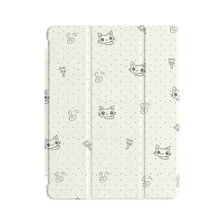 Cute Egg - Yolk Cat Tri - Fold Tablet Case for Galaxy Tab S9 FE (PKZ138)