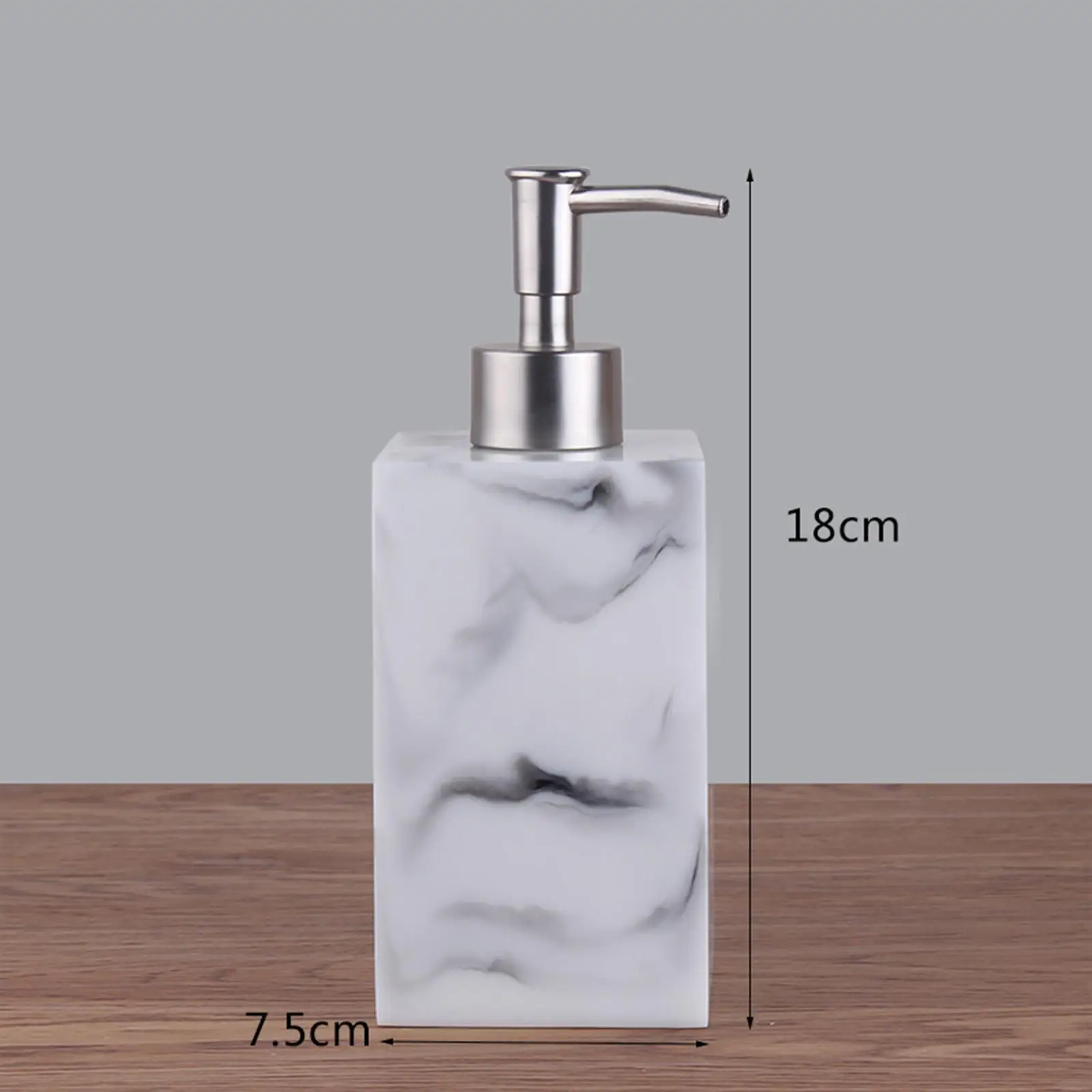 Elegant Marble-Textured Soap Dispenser for Home, Kitchen, and Bath Spaces