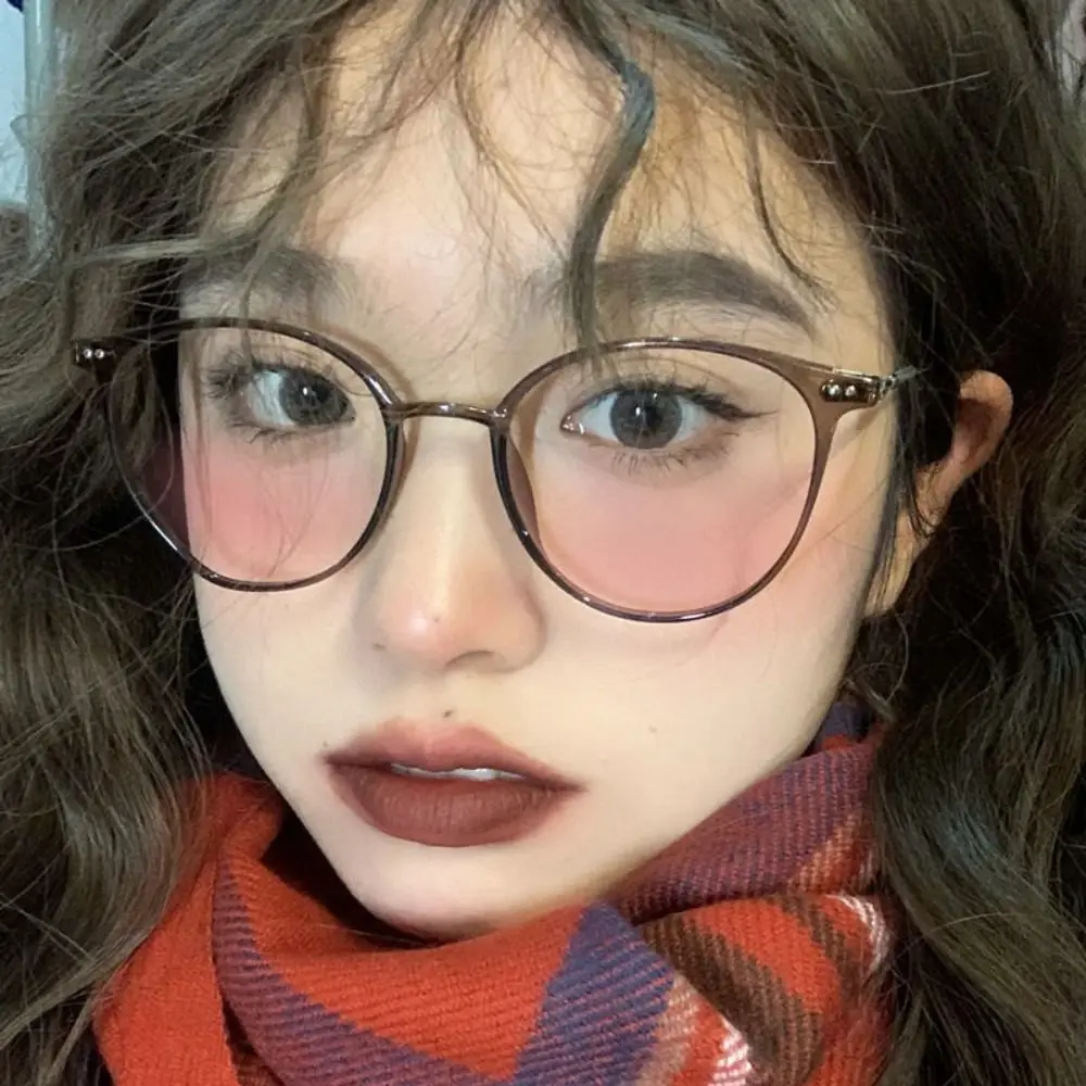 

Office Eye Protection Durable Ultra Light Frame Computer Goggles Blush Glasses Oversized Eyeglasses