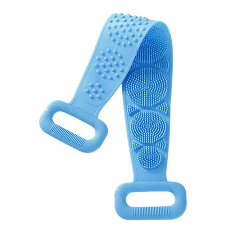 Body Sponge Silicone Brushes Bath Towels Body Scrubber Rubbing Back Peeling Massage Shower Extended Scrubber Skin Clean Brushes