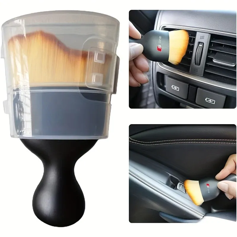 Car Interior Dust Sweeping Soft Brush Car Washing Tool For Audi Sline S6 S7 SQ5 SQ7 A3 A4 A5 A6 A7 A8L Q3 Q4 Q5 Q6 Q7 Q8 TT