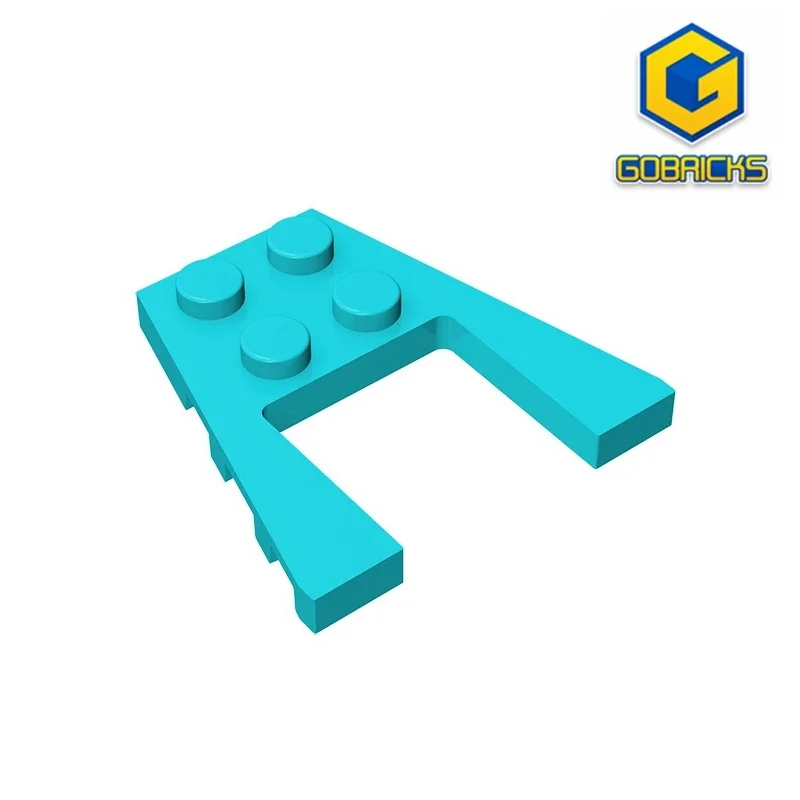 

Технические пластины 4x4 W/ANGLE-4x4, пластины на танкетке, совместимые с lego 43719, детские развивающие строительные блоки «сделай сам»