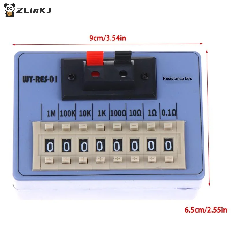 저항 박스 WY RES 01 프로그래밍 가능한 포켓 다이얼, 학교 과학 실험실 및 교육용으로 조절 가능
