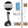 NANWEI 21V Cordless Electric Pipe Welding Machine 340℃ PPR PE PVC Socket Fusion Welder with 3 Die Heads 20/ 25/ 32mm Pipe Cutter 6