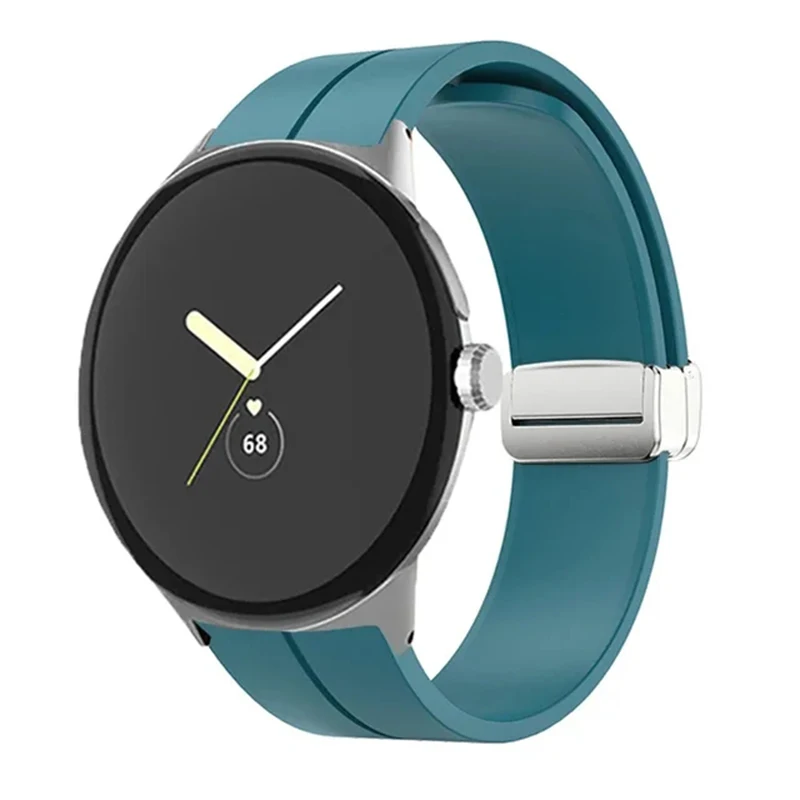 Silicone Magnetic Folding Buckle Sport Wristband Strap