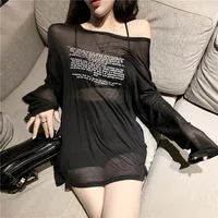 T-shirts amples pour femmes, motif de lettres, Design Simple, Style coréen, vêtements d'été fins assortis avec tout, hauts pour jeunes étudiants, nouvelle tendance 4