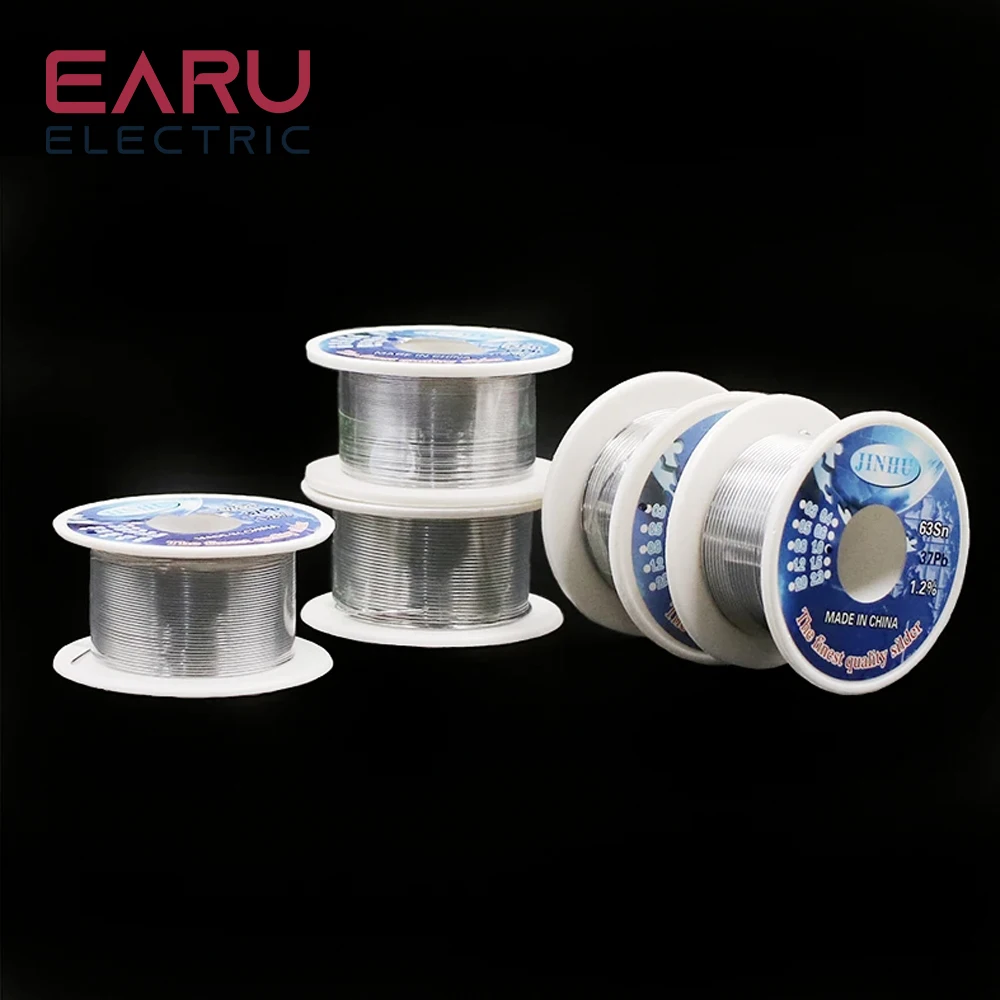 soldering wire Tin lead Rosin Core Solder Wire 0.3mm 0.4mm 0.5mm 0.6mm 0.8mm 1.0mm 2% Flux Reel Welding line Cable Lead Core BGA Repair SMT