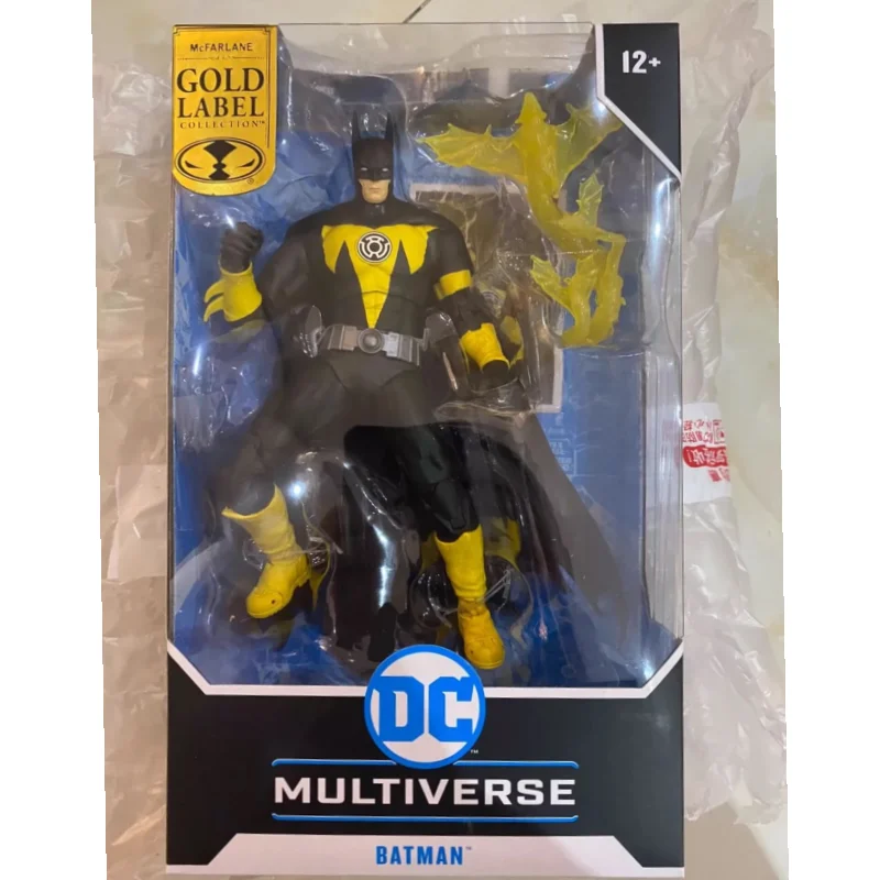 

In Stock Original Mcfarlane Yellow Light Dc Batman 7-inch Articulated Figure Model Toy Desktop Decoration Birthday Gift