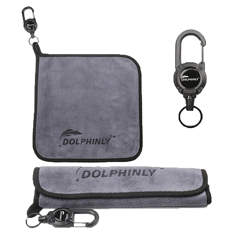 Serviette de pêche portable épaisse antidérapante avec boucle pour essuyage mains et matériel