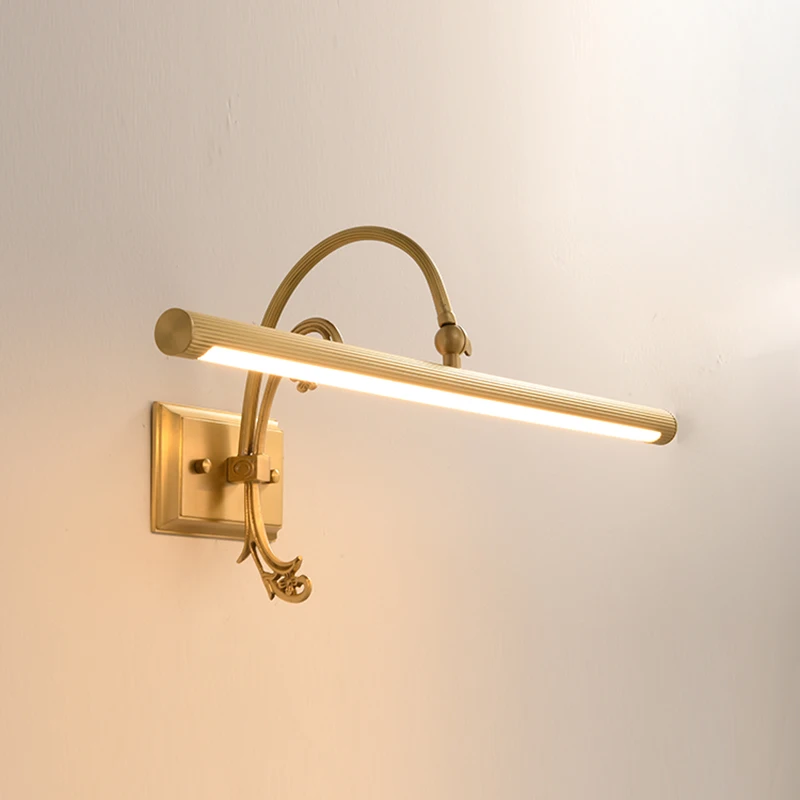 French style dressing lamp, brass texture LED lighting, apply to DIning Room, Bedroom, Corridor, Aisles, Stair Shops etc