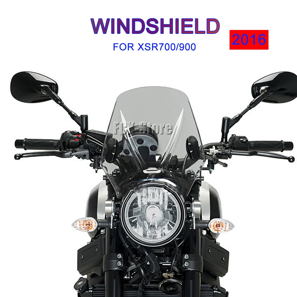 

Motorcycle Accessories Windscreen Windshield Deflector with Bracket For YAMAHA XSR 900 xsr 700 XSR900 xsr900 XSR700 xsr700 2016-