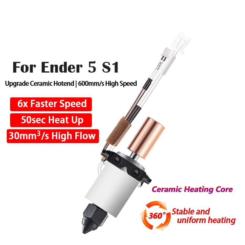 Keramik-Hotend für Ender 5 S1 Pro High Flow Hot End 3D-Druckerteile