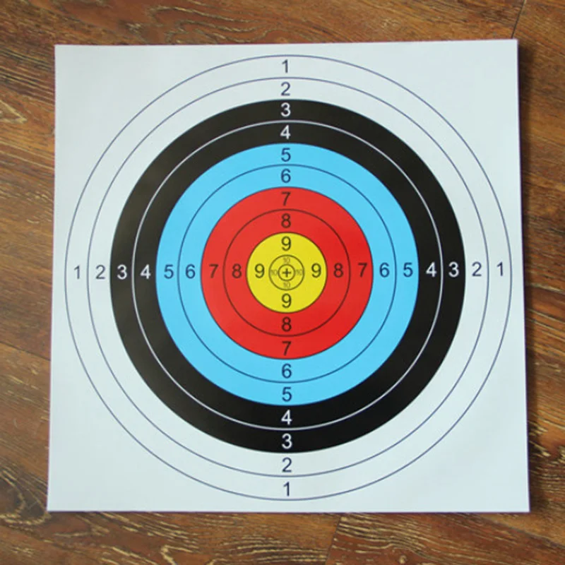 

10pcs 60*60CM Archery Target Paper Face Arrow Bow Outdoor Practice Training Hunting Tool Parts Replacement Darts Accessories