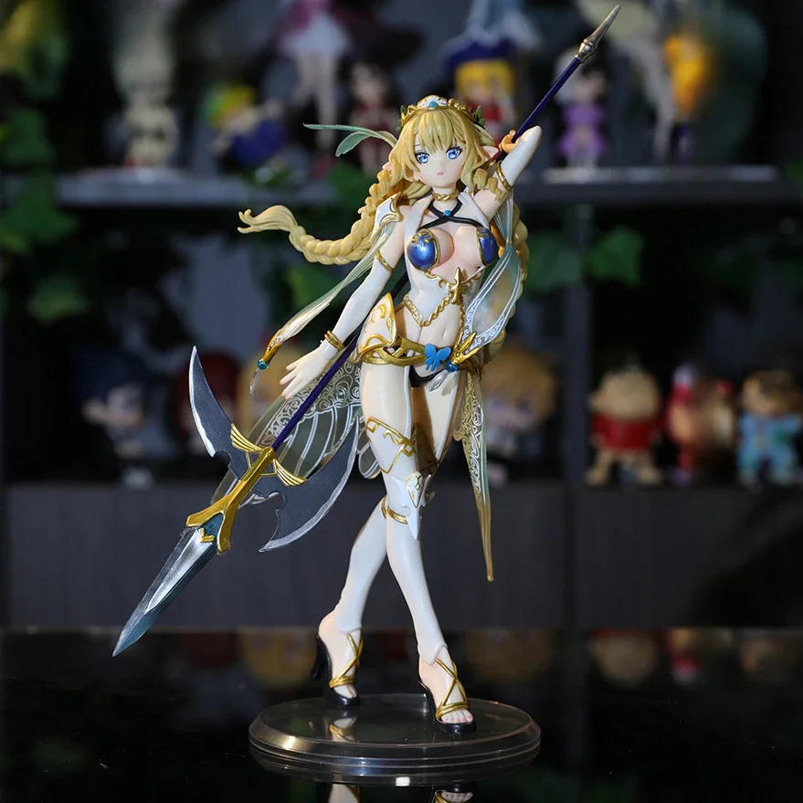 

28cm Native Elf Village 3rd Villager Rinshia Action Figures Gunfighter Sexy Kawaii Girl Anime Collection Doll Gift Boy Toys