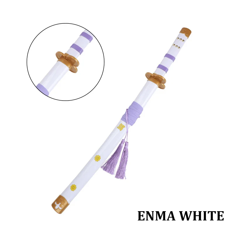 80cm/31.5in  Anime Cosplay Katana Roronoa Zoro Katana Enma Purple Enma White Role-playing Props 1:1 Origin Pattern 2