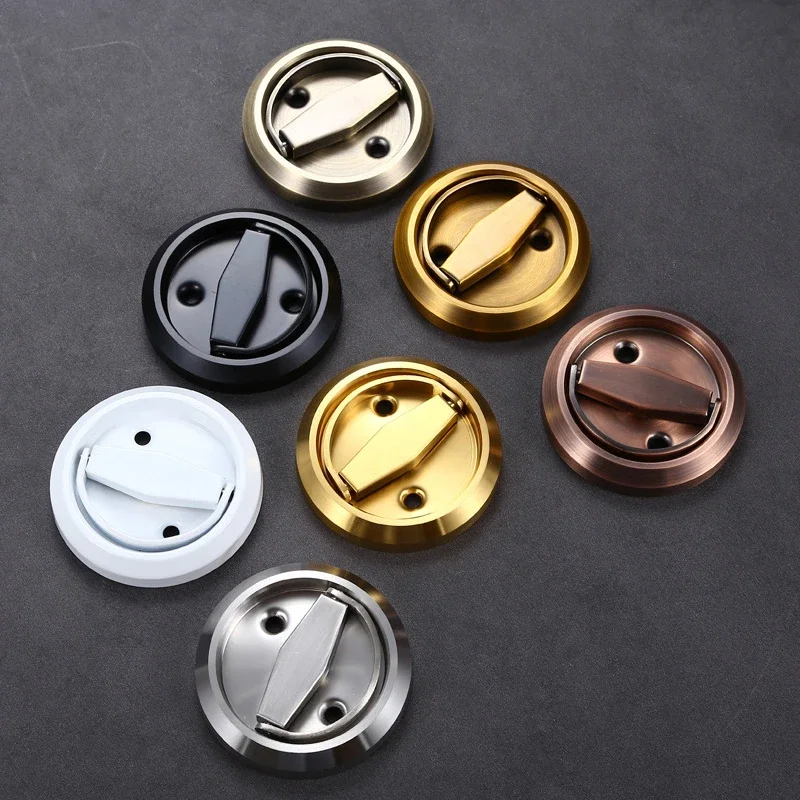 Hidden Door Lock Handles Stainless Steel 304 Drawer Pulls for Cabinets and Drawers Wardrobe