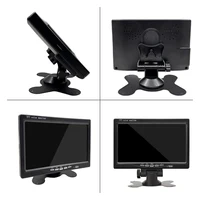 Hippcron 7 pouces écran de moniteur de voiture vue arrière Support caméra numérique 2 voies entrée vidéo Image de recul TFT LCD système de stationnement 6