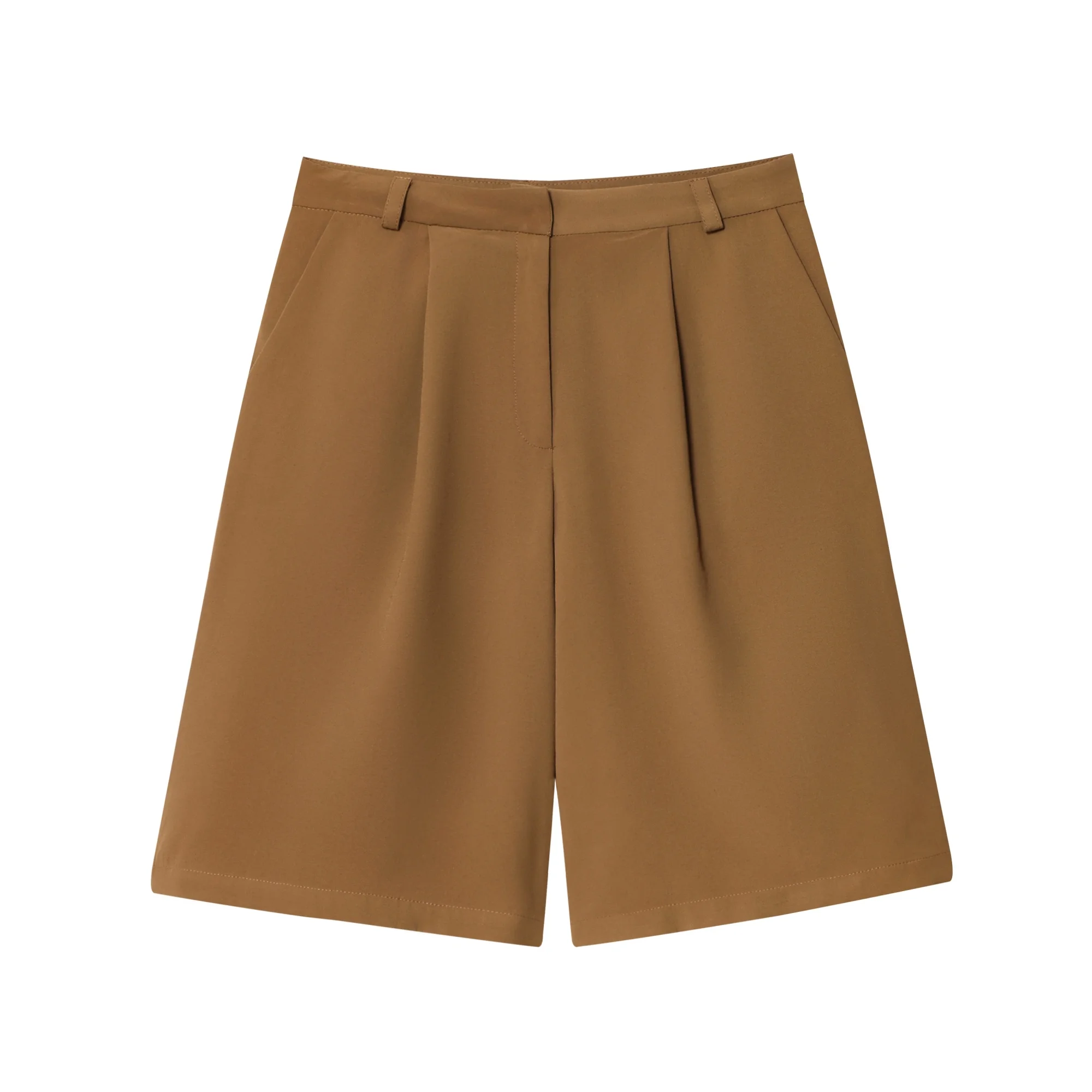 Women Blazer Short Set 2025 Autumn Women Single-Breasted Laple Belted Pocket Short Sleeves Decoration Blazer Or High HalfShorts