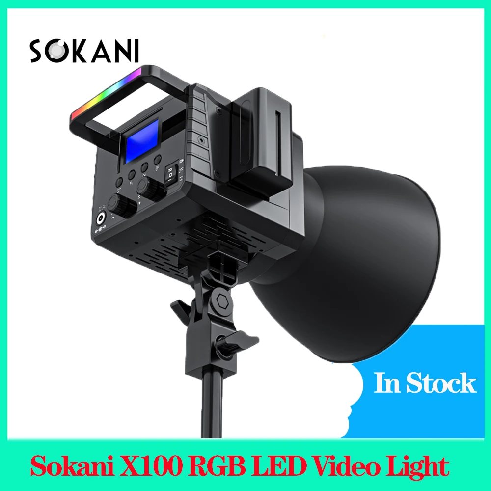 

Sokani X100 разноцветная проекция для фото-и видеосъемки с мягкой искусственной подставкой для прямой трансляции в помещении и фотосъемки для камеры