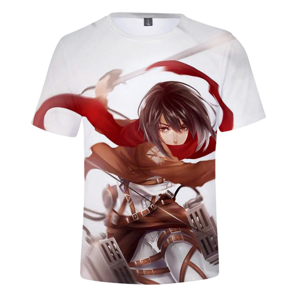 Anime Attack on Titan Eren T-shirts Summer Tshirt Cartoons 3D Printed  Girls Boys Unisex T-shirt Casual Fashion kids Tees Tops vintage shirts T-Shirts