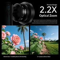 PICKOGEN 85mm Telephoto Phone Lens Professional Portrait Photography Background Bokeh Effect 2.2X Magnification For iPhone 5