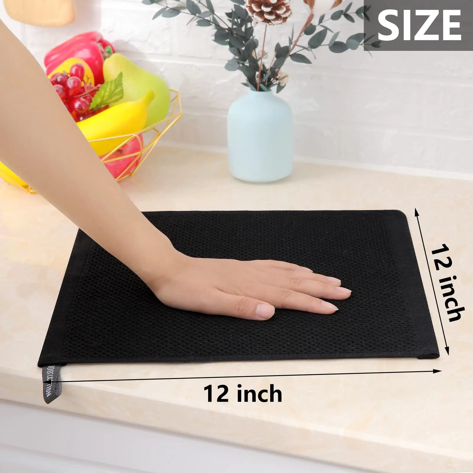 Homaxy 2pcs Microfiber Kitchen Towel Waffle Weave Dishcloth Absorbent Kitchen  Cloths Fast Drying Scouring Pad Cleaning Tools - Cleaning Cloths -  AliExpress