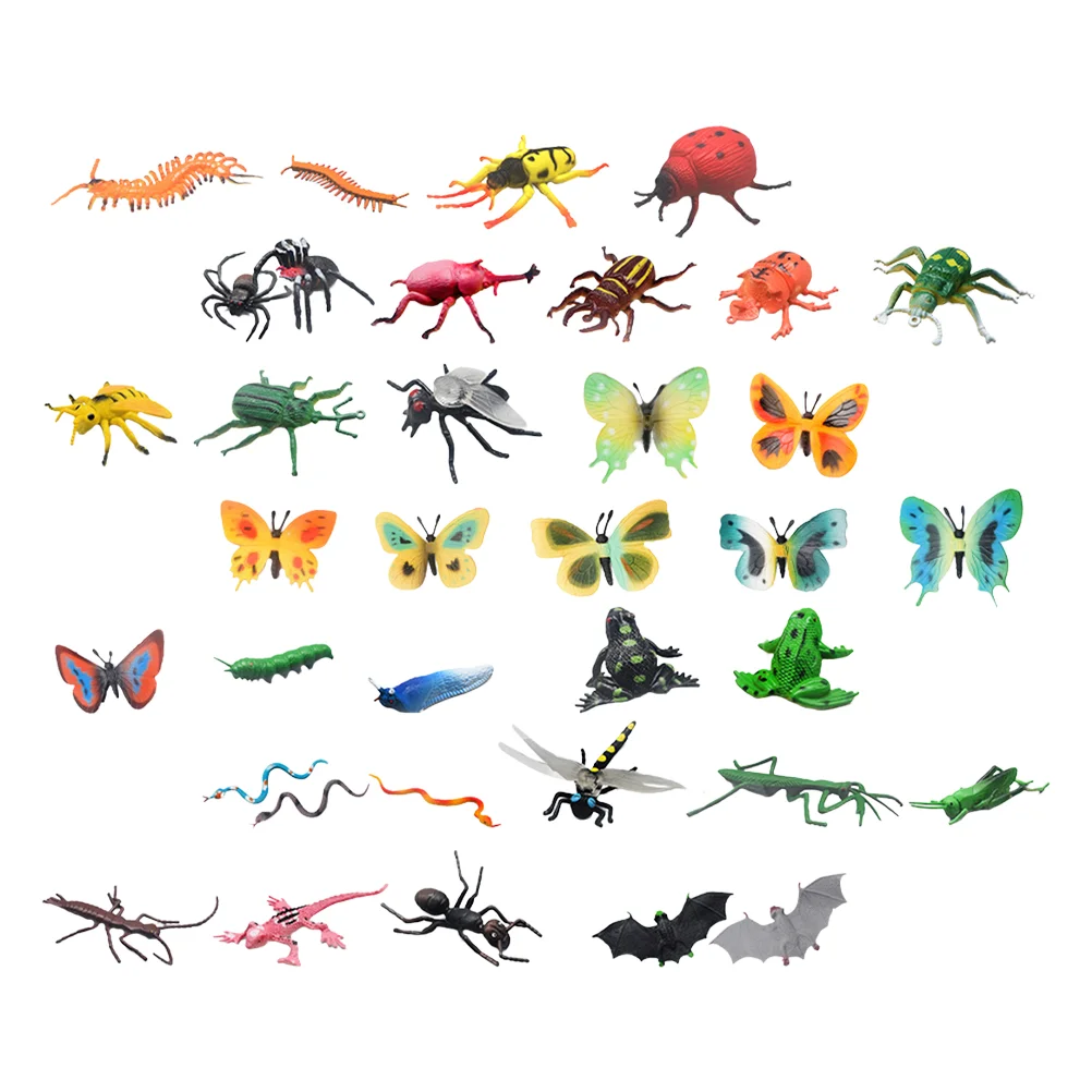 

43Pcs Insects Toys Vivid Realistic Bugs Model Children Educational Plaything