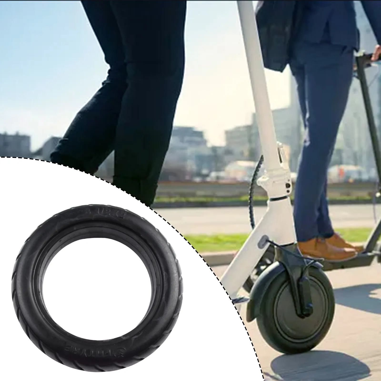 

Цельная шина для электрического скутера, сплошная шина 8,5 дюймов, 1/2x2 шины, 1 шт., 1 шт., 8,5 дюйма, 8,5x2, черная часть для самоката M365/Pro