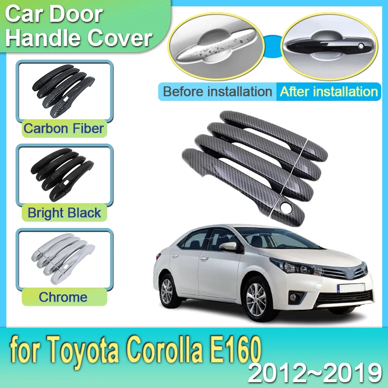 Poignée De Porte Extérieure Avant Gauche Pour Toyota Corolla 2014-2019 - Noire - Neuf 1 An Garantie