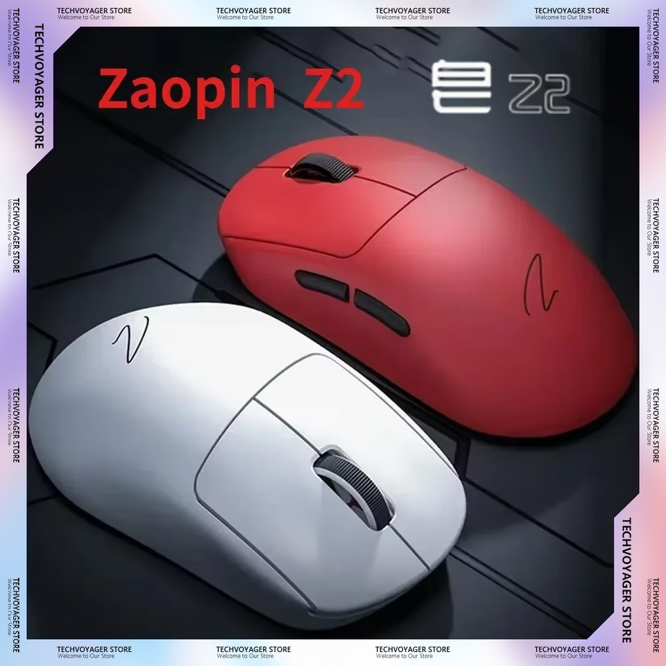 Zaopin Z2 Wireless Gaming Mouse Paw3395 4k Return Tri Mode Lightweight E-Sports Mouse Gamer Accessory for Computer Mice Man Gift
