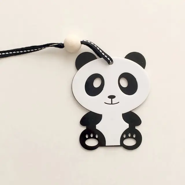 N80C Baby Pram Pendant Chain Chewable Bracelet Baby Mobile Teether Panda Bear  Toy Can Chew BPA Free Baby Teething Gift 6