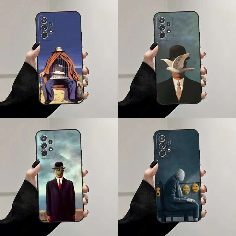

Чехол для телефона Rene Magritte для Samsung A73 A14 A53 A52 A32 A54 A33 A13 A21 A34 A71 A31 A22 A50 A20 A40 A23