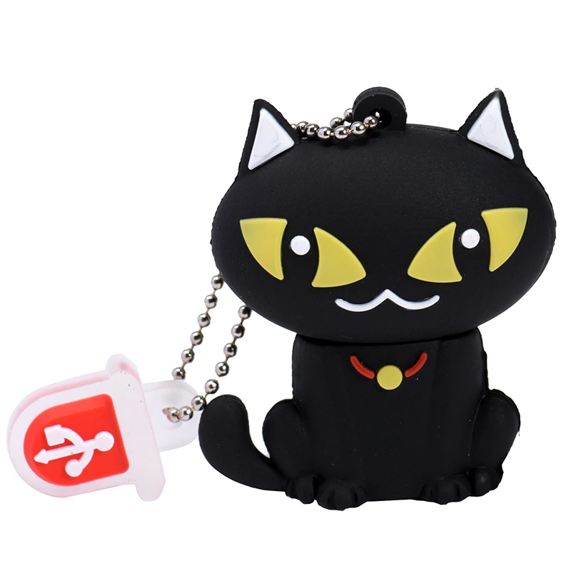 Flash Drive Cute Cartoon USB 64GB 32GB 16G Animal Penguin Cat Owl Lion Dinosaur External Storage