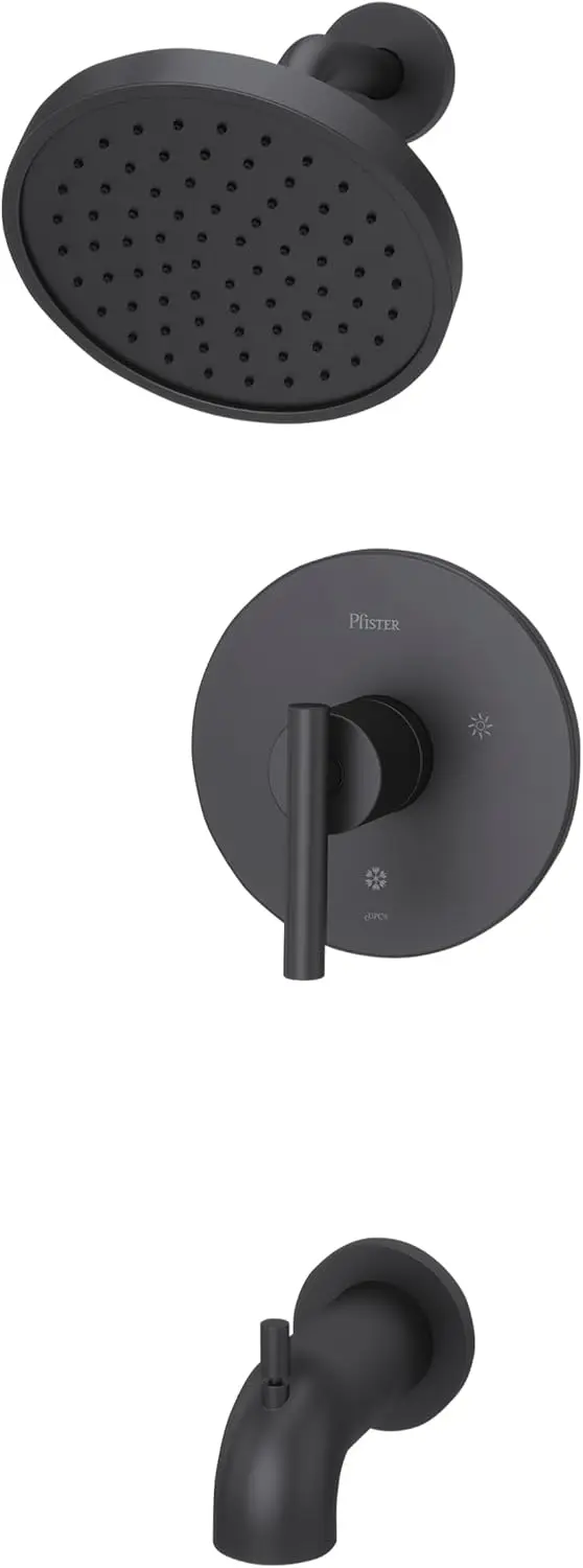 LG89-8NCB Contempra 1-Handle Tub & Shower Trim in, 1.8 Gpm, Matte Black Save At Least 20% of Your Water Rain Spray Pattern