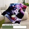Printed Blanket Picnic Blanket Cartoon Harleys Quinns Warm Blanket Soft and Comfortable Home Travel Birthday Gift 3