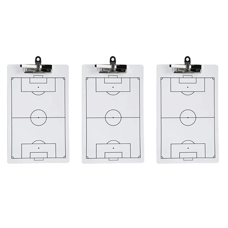 

3Pcs Soccer Clipboard For Coaching Double Sided Soccer Dry Erase Board For Coaches 13.78 X 8.7 In Board Marker Boards Durable