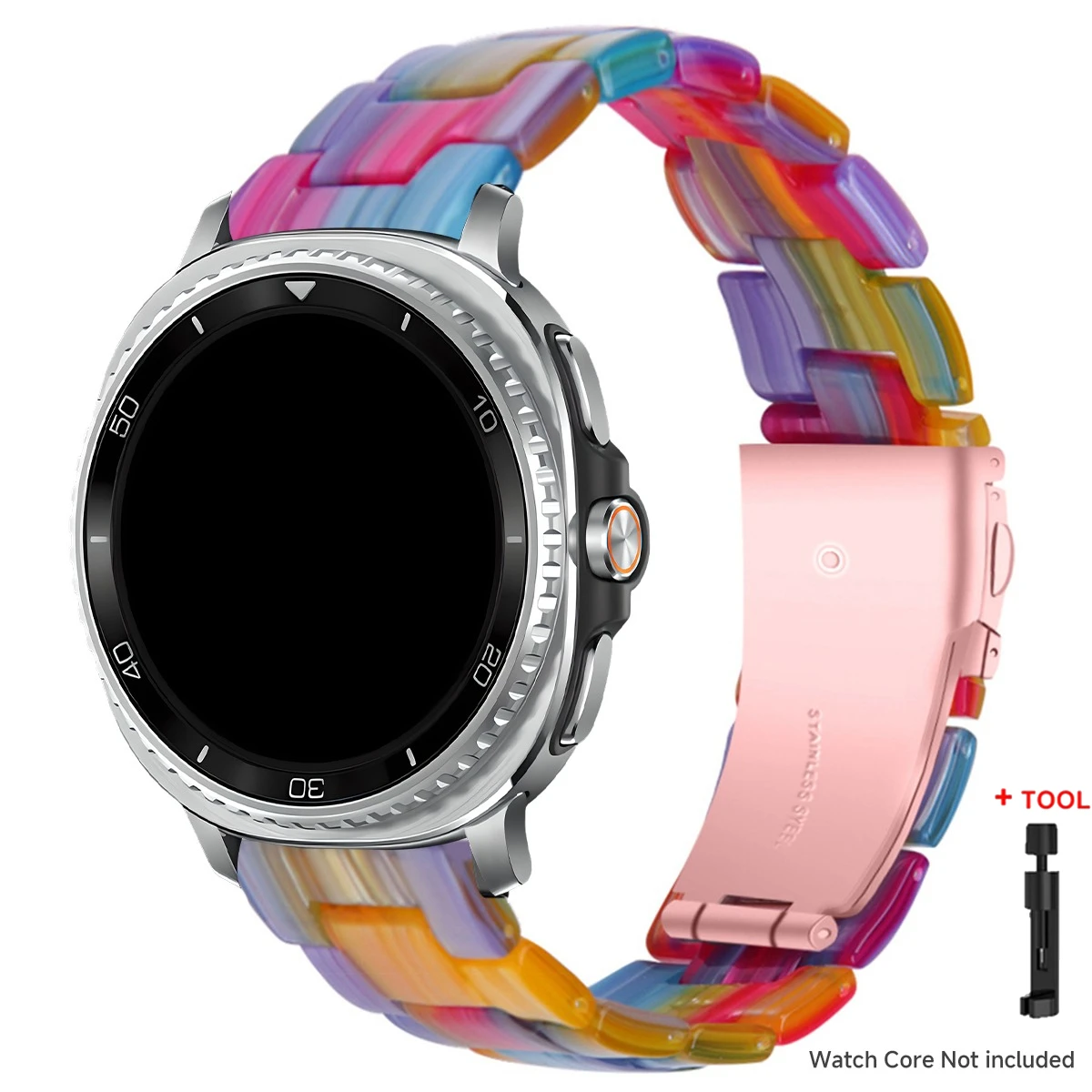 Transparent Resin Band Women's Bracelet Strap