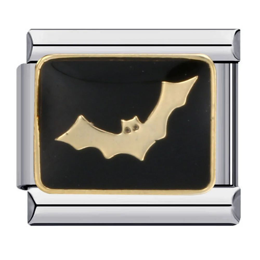 Mode Halloween Kürbis Geist Fledermaus Hexe Vampir Italienische Charm Links Fit 9mm Edelstahl Armband Kette Schmuck DIY Machen – Detail 11