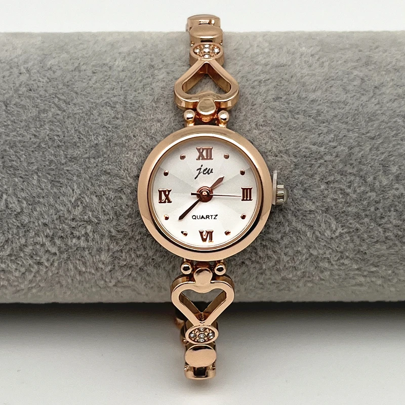 Women Bracelet Watch Exquisite Silver Rose Gold Ladies Luxury Wristwatches Rhinestone Simple Fashion Female Quartz Relogio Clock 5