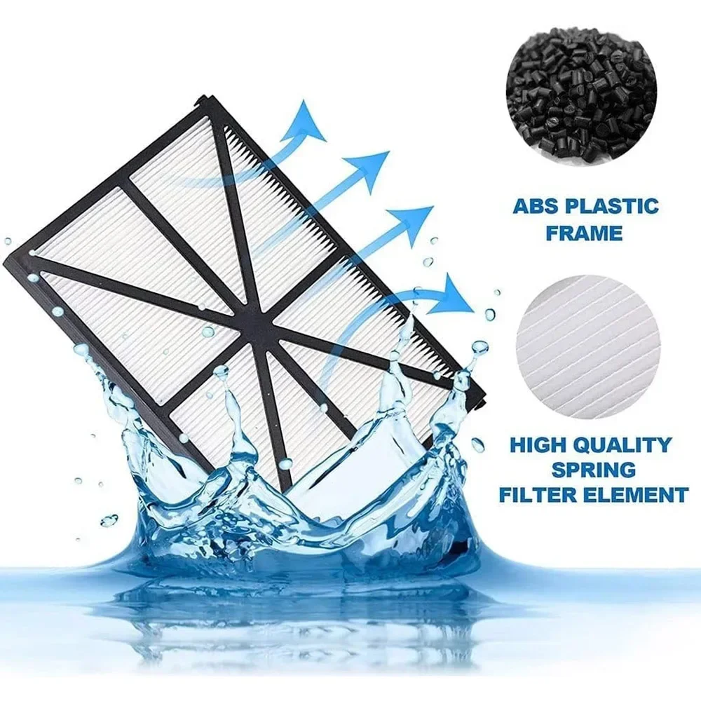 Détail des filtres cartouche pour robot piscine TigerShark, montrant la texture du matériau.